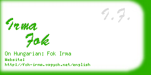 irma fok business card